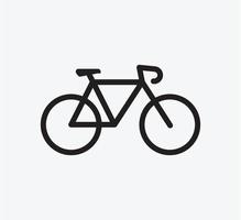 modelo de design de logotipo de vetor de ícone de bicicleta estilo simples na moda