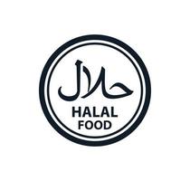 modelo de design de logotipo de vetor de ícone halal