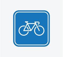 modelo de design de logotipo de vetor de ícone de bicicleta estilo simples na moda