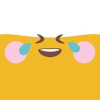 emoticon de vetor de ilustração emoji fofo