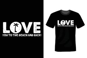 design de camiseta de praia, vintage, tipografia
