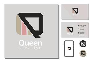 monograma q para design de logotipo vetor