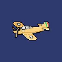 arte de avião de pixel art vetor