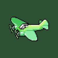 arte de avião de pixel art vetor