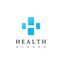 cruz médica e modelo de vetor de logotipo de farmácia de saúde com símbolo inicial h