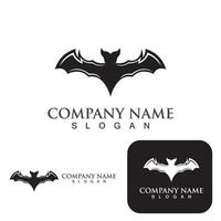 design de ilustração de modelo de ícone de vetor de logotipo de morcego
