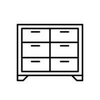 modelo de design de ícone isolado de gabinete vetor
