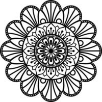 mandala 5 , design para arte de parede , canecas, tshirt vetor