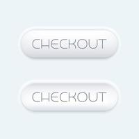 botão de checkout para web, design moderno vetor