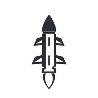 ícone de míssil balístico vetor
