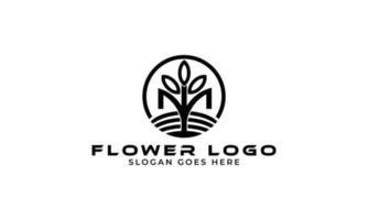 desenho do logotipo da flor vetor