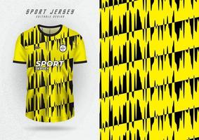 fundo de maquete para camisas esportivas listras amarelas pretas vetor