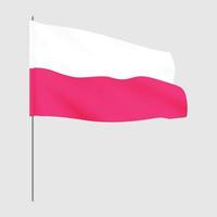 bandeira polonesa. bandeira nacional da polônia.