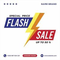 preço especial de venda em flash de design vetor
