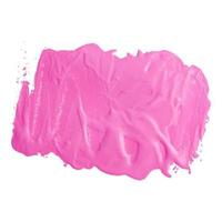 mancha de tinta acrílica rosa sobre fundo branco. óleo ou textura acrílica vetor