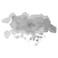 fundos em aquarela preto e branco. .abstract isolado mancha de aquarela de vetor monocromático. elemento grunge para design de papel