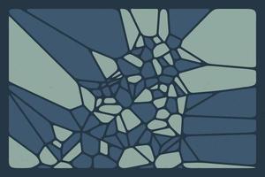 fundo abstrato plano azul escuro diagrama voronoi. figuras quebradas de padrão geométrico irregular vetor