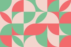 ilustração de fundo tileable de figuras geométricas minimalistas. padrão de composição de formas de grade aleatória abstrata criativa para web, impressão de tecido, pôster, web, pouso e apresentação