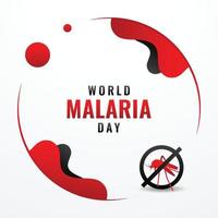 fundo de design do dia mundial da malária para o momento internacional vetor