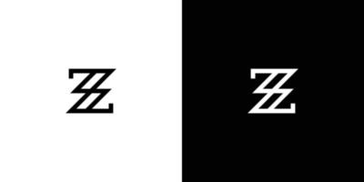 design de logotipo de iniciais de letra zs moderno e exclusivo 6 vetor