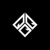 design de logotipo de letra qqq em fundo preto. qqq conceito de logotipo de letra de iniciais criativas. qqq design de letras. vetor