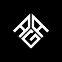 design de logotipo de carta webaag em fundo preto. conceito de logotipo de letra de iniciais criativas aag. design de letra aag. vetor