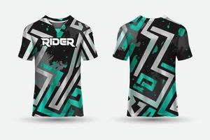 novo design de camisa abstrata de esportes de camiseta adequada para corrida, futebol, jogos, motocross, jogos, ciclismo. vetor