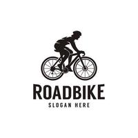 modelo de vetor de design de logotipo de bicicleta de estrada de bicicleta