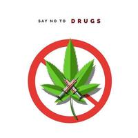 diga não às drogas vetor