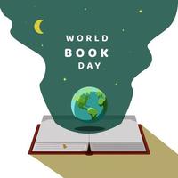 dia mundial do livro vetor