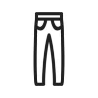 ícone de linha de calças quentes vetor