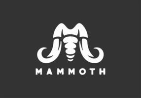 gráfico de ilustração vetorial de design de logotipo de mamute perfeito para esport de logotipo, negócios, etc vetor