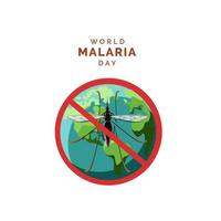 vetor do dia mundial da malária