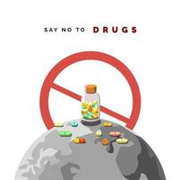 diga não às drogas vetor