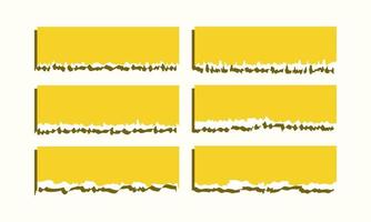coleção de vetores de texturas de papel rasgado