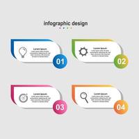 design infográfico design de negócios moderno colorido vetor