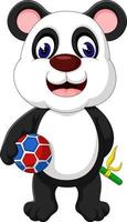 desenho animado de panda fofo vetor