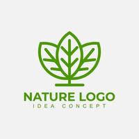 natureza árvores logotipo design ilustração vetorial. ícone de vetor de árvore