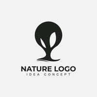 natureza árvores logotipo design ilustração vetorial. ícone de vetor de árvore