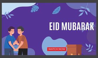 miniatura do vídeo eid mubarak vetor