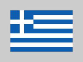 bandeira da grécia, cores oficiais e proporção. ilustração vetorial. vetor