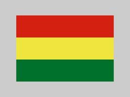 bandeira da bolívia, cores oficiais e proporção. ilustração vetorial. vetor