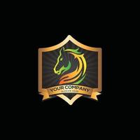marca de cavalo, vetor de design de modelo de logotipo de cavalo