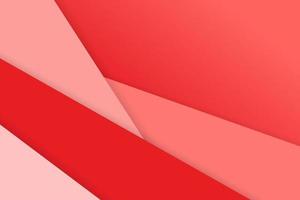 camada de sobreposição abstrata corte de papel estilo vermelho e rosa fundo de design moderno