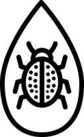 ilustração de design de ícone de vetor de joaninha