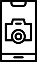ilustração de design de ícone de vetor de câmera