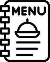 ilustração de design de ícone de vetor de menu