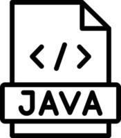 ilustração de design de ícone de vetor java