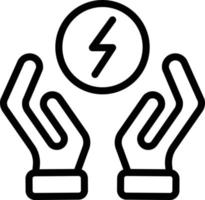 ilustração de design de ícone de vetor de energia