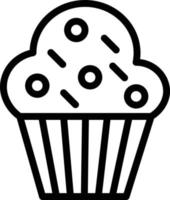 ilustração de design de ícone de vetor de muffin